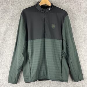 KJUS David Midlayer Half Zip Pullover Mens 52 Large Colorblock Golf Performace